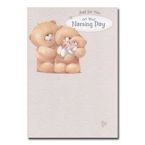 Baby's Naming Day Forever Friends Card